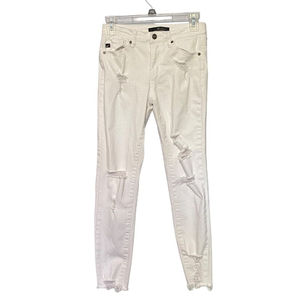 Kancan‎ White Distressed 5 Pocket Jeggings Women’s Size 5/26